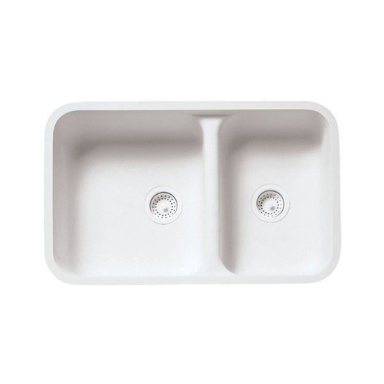 Picture of Wilsonart Double Offset Kitchen Reversible Sink